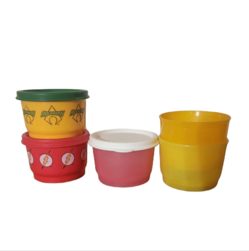 Superhero Themed Snack Containers, Tupperware